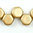 Honeycomb Beads gold metallic matt 6mm 30Stk.