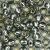 Rocailles grau mit Silbereinzug 3,0mm 20g