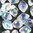 Spiky Button Bead 4,5x6,5mm crystal full AB 50 Stk.