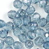 Glasschliffperlen 4 mm crystal terracotta blue