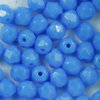 Glasschliffperlen 4 mm blau opak