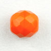 Glasschliffperlen 10 mm hell orange opak