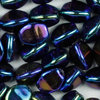 Pinch Beads 5x3mm blau iris metallic 50 Stk.