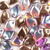 Dragon Scale Beads 1,5 x 5mm crystal kupfer rainbow 4g ( ca. 100 Stück)