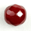 Glasschliffperlen 12 mm dunkel rot alabaster