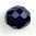 Glasschliffperlen 12 mm nachtblau opak