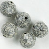 Swarovski Perlen 5000 Kugel 6 mm marbled ivory (SF)