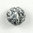 Swarovski Perlen 5000 Kugel 10 mm marbled black