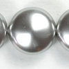 Swarovski 5860 Crystal Coin Pearls 12 mm light grey