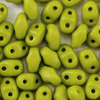 MiniDuo Beads hell oliv opak matt  2 x 4mm  10g