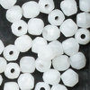 Glasschliffperlen 3 mm weiß silk