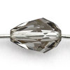 Swarovski Perlen 5500 Tropfen, längs gebohrt  9 x 6 mm crystal satin - Rest 1 Stück