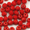 Facettierte Rondelle rot opak 3 x 2 mm  100 Stk.