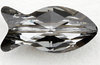 Swarovski Perlen 5727 Fish Bead 18 mm crystal silver night