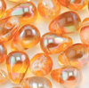 Drop Beads 4 x 6mm crystal kupfer gelüstert, 50 Stück