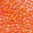 Rocailles orange iris matt mit Silbereinzug 2,1 mm 20g