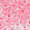 Rocailles crystal - rosa Farbeinzug 4,0 mm 20g