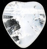 Glasperlen Herz crystal alabaster crash, 15 x 13 mm, 4 Stück