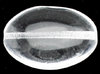 Glasperlen Olive flach, crystal, 20 x 14 mm, 5 Stück