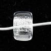 Glasperlen Rad, crystal, Ø 9, innen 3,4 mm, dick 5,5 mm 10 g (ca. 15 Stück)