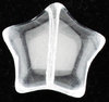 Glasperlen Stern, crystal, Ø 15, 2 Stück