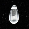 Glasperlen Tropfen (quer gebohrt), crystal, 5 x 10 mm, 30 Stück