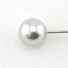 Swarovski 5818 Crystal Pearls 8 mm Light Grey Pearl halbgebohrt