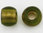 Glasperlen 2er-Set oliv mit Bronzeeinzug