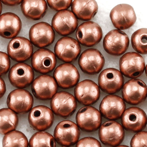 70 Stück 8MM Massives Kupfer Bali Perlen Antik Kupfer 672 JML-169 