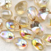 Drop Beads 4 x 6mm crystal lemon rainbow 50 Stück