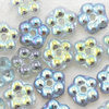Vergissmeinnicht Perlen 5mm crystal blue rainbow 50 Stk.