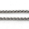 Schlangenkette Ø1,8mm, rhodiniert, 45cm lang