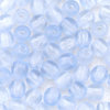 Glasperlen rund 3 mm hell blau 100 Stück