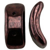 Preciosa Bow™ Beads purple brown bronze 3,5 x 15,5mm  12 Stück