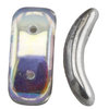 Preciosa Bow™ Beads crystal silver rainbow 3,5 x 15,5mm  12 Stück