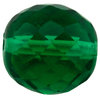 Glasschliffperlen 18 mm dunkel grün