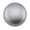 Preciosa Candy™ Beads pastel light grey silver 12mm, 10 Stück