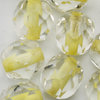 Glasschliffperlen 6 mm crystal - hell gelber Farbeinzug