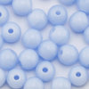 Glasperlen rund 3 mm hell blau opak 100 Stück