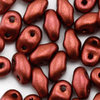 MiniDuo Beads kupferrot metallic matt 2 x 4mm  10g