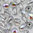 Glasschliffperlen 3 mm crystal AB - silvergrey Farbeinzug
