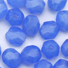 Glasschliffperlen 4 mm blau alabaster