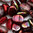 Pinch Beads 5x3mm magic red brown 50 Stk.