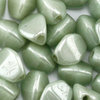 Pinch Beads 5x3mm weiß pastel grün gelüstert 50 Stk.