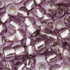 Rocailles hell lila mit Silbereinzug 3,0mm 20g