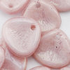 Rose Petals Perlen 7x8mm weiß - pink gelüstert 50 Stk.