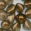 Button Bead 4mm crystal Golden Touch (GT) champagner  50 Stk.