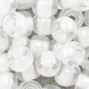Rocailles  crystal gelüstert - weißer Farbeinzug 4,0 mm 20g