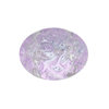 Baroque Cabochon oval Backlit crystal violet ice 6 x 8 mm, 5g ( ca. 12 Stk.)