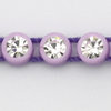 Preciosa Strassband lila - crystal, 19 cm (38 Steine)